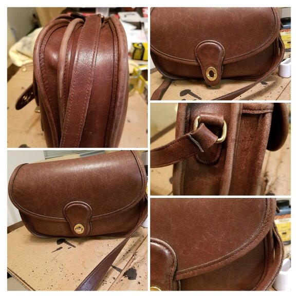 Vintage Coach Prarie 9954 Brown Leather Shoulder Bag - Picture 10 of 10